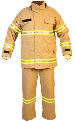 Cheap china factory 35%cotton65%polyester fire fighting uniform