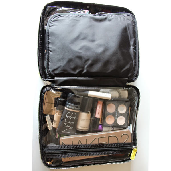 Drop Printed canvas cosmetic bag