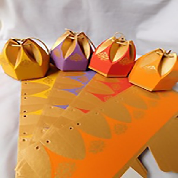 Custom made petal boxes