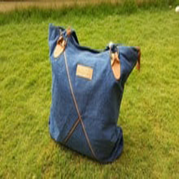 Denim Canvas Tote Bag