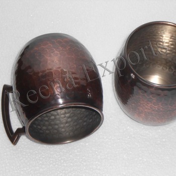 Copper artwares copper utensils copper mugs image